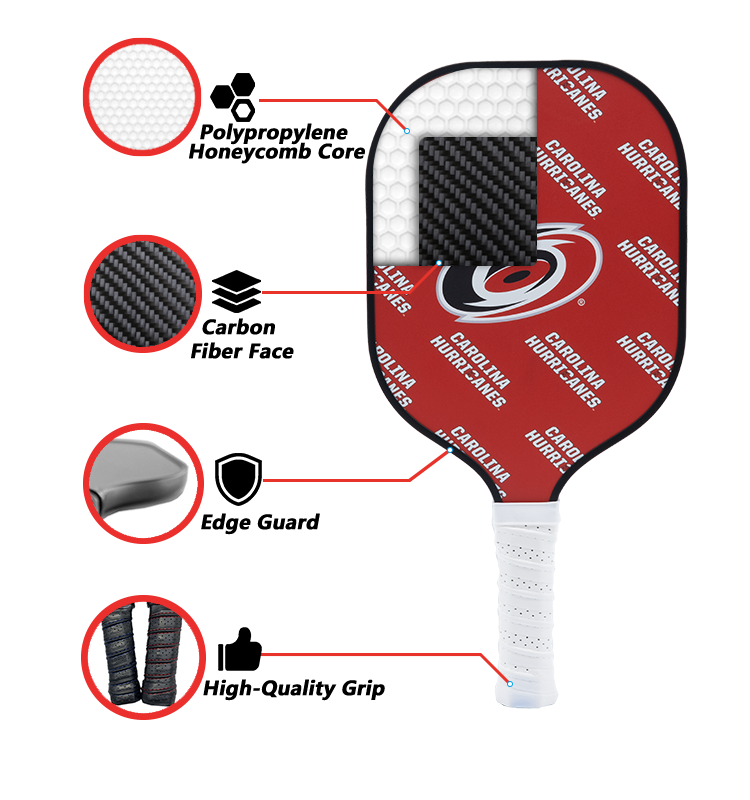 Carolina Hurricanes Pickleball Paddle