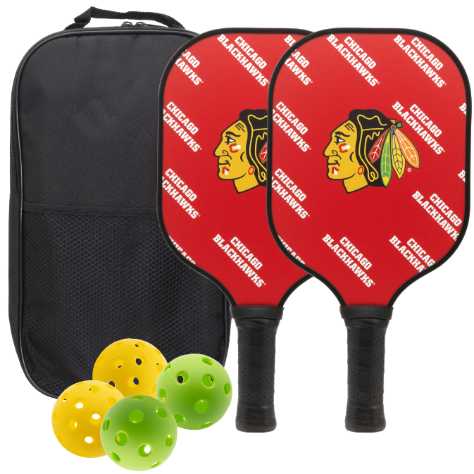 Chicago Blackhawks Pickleball Paddle Set