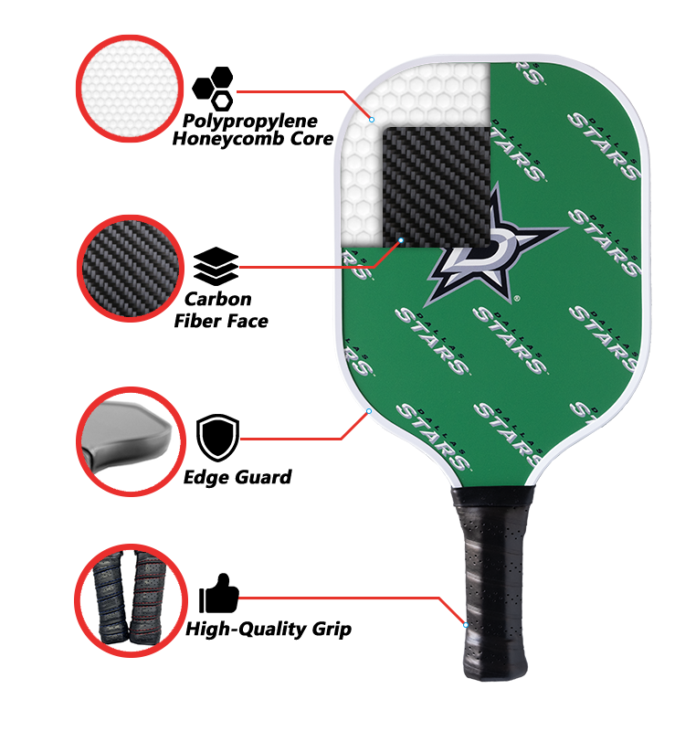 Dallas Stars Pickleball Paddle