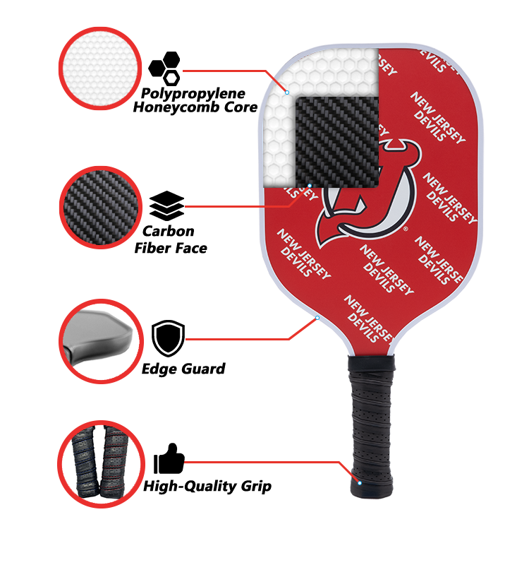 New Jersey Devils Pickleball Paddle