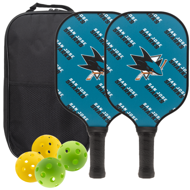 San Jose Sharks Pickleball Paddle Set
