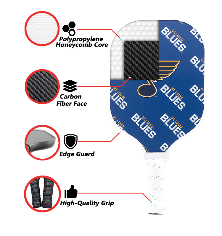 St. Louis Blues Pickleball Paddle