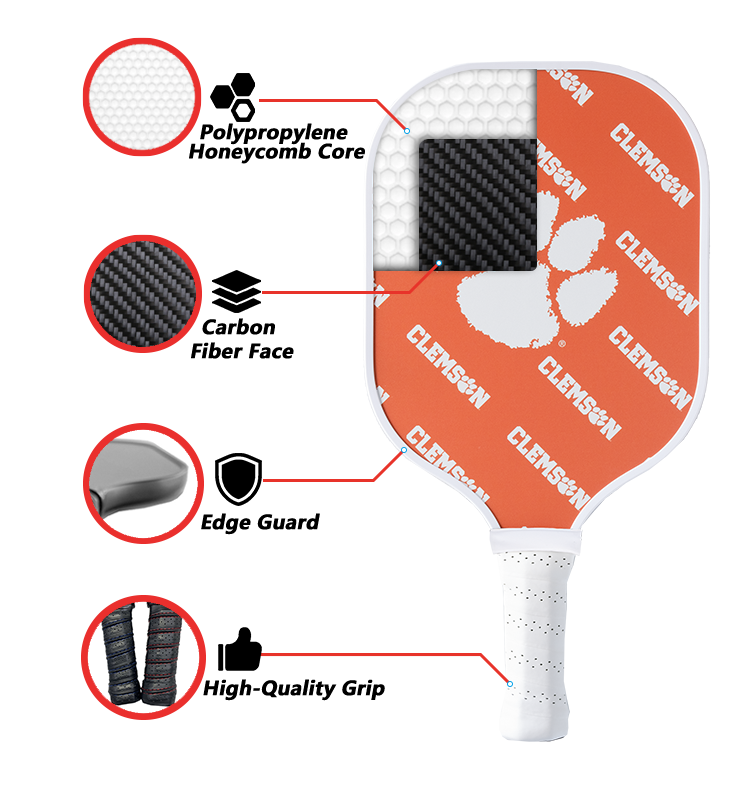 Clemson Tigers Pickleball Paddle