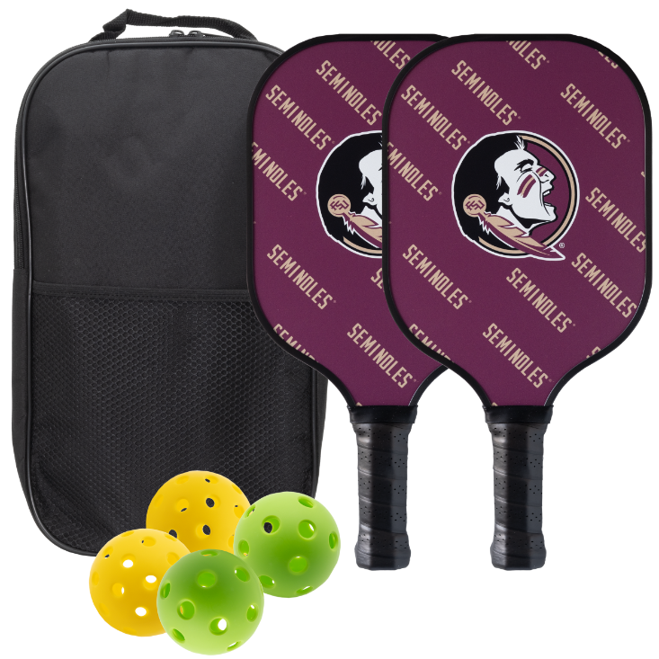 Florida State Seminoles Pickleball Paddle Set