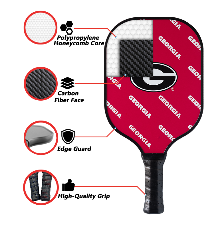 Georgia Bulldogs Pickleball Paddle