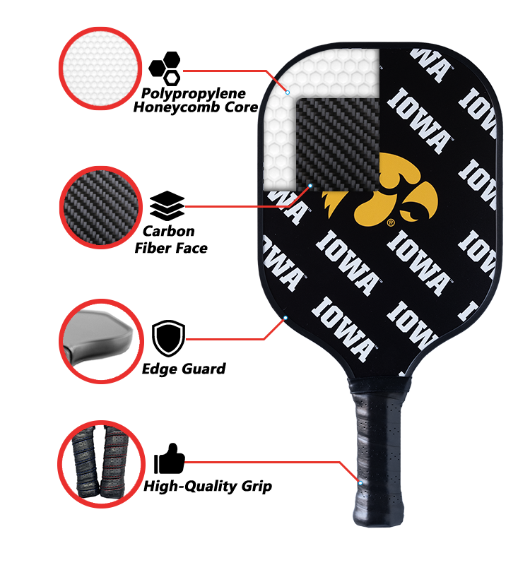 Iowa Hawkeyes Pickleball Paddle
