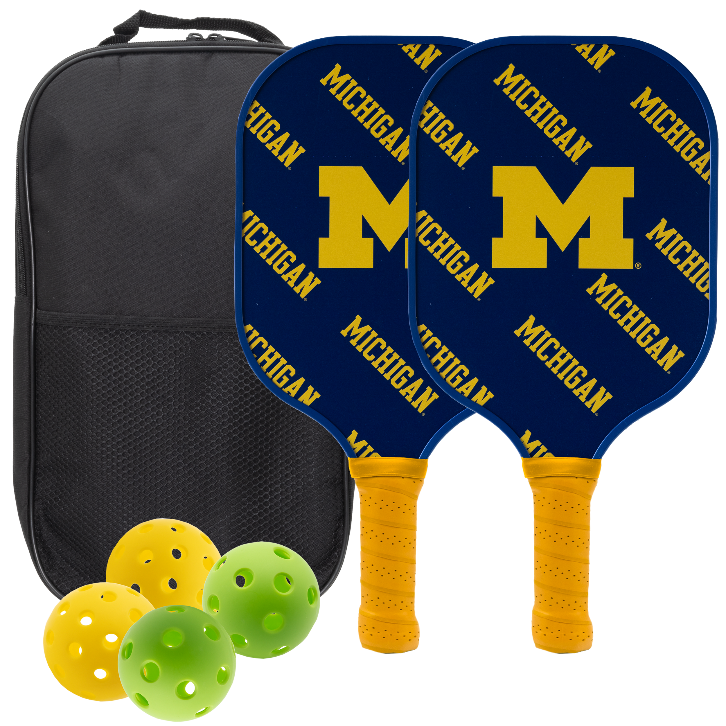 Michigan Wolverines Pickleball Paddle Set