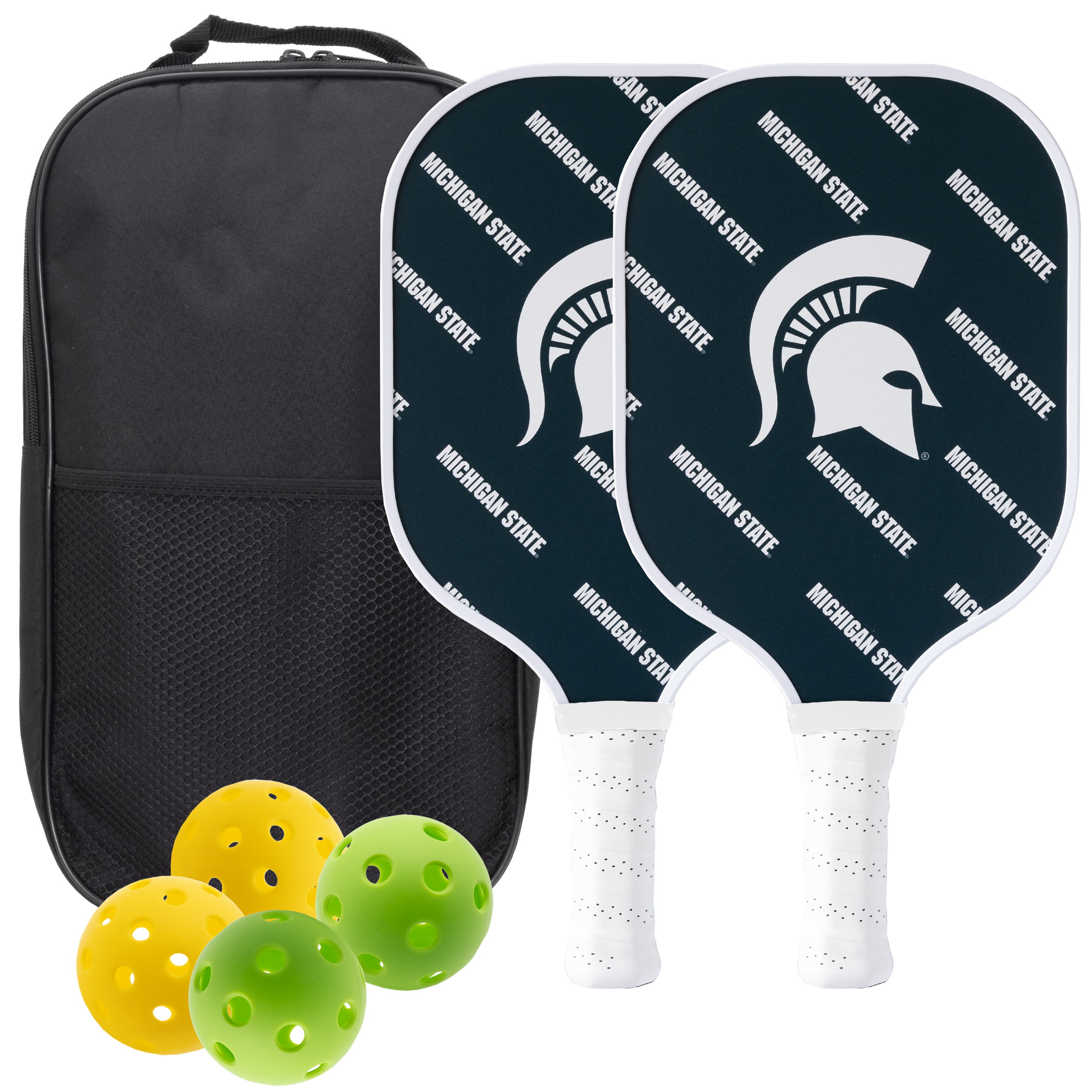 Michigan State Spartans Pickleball Paddle Set