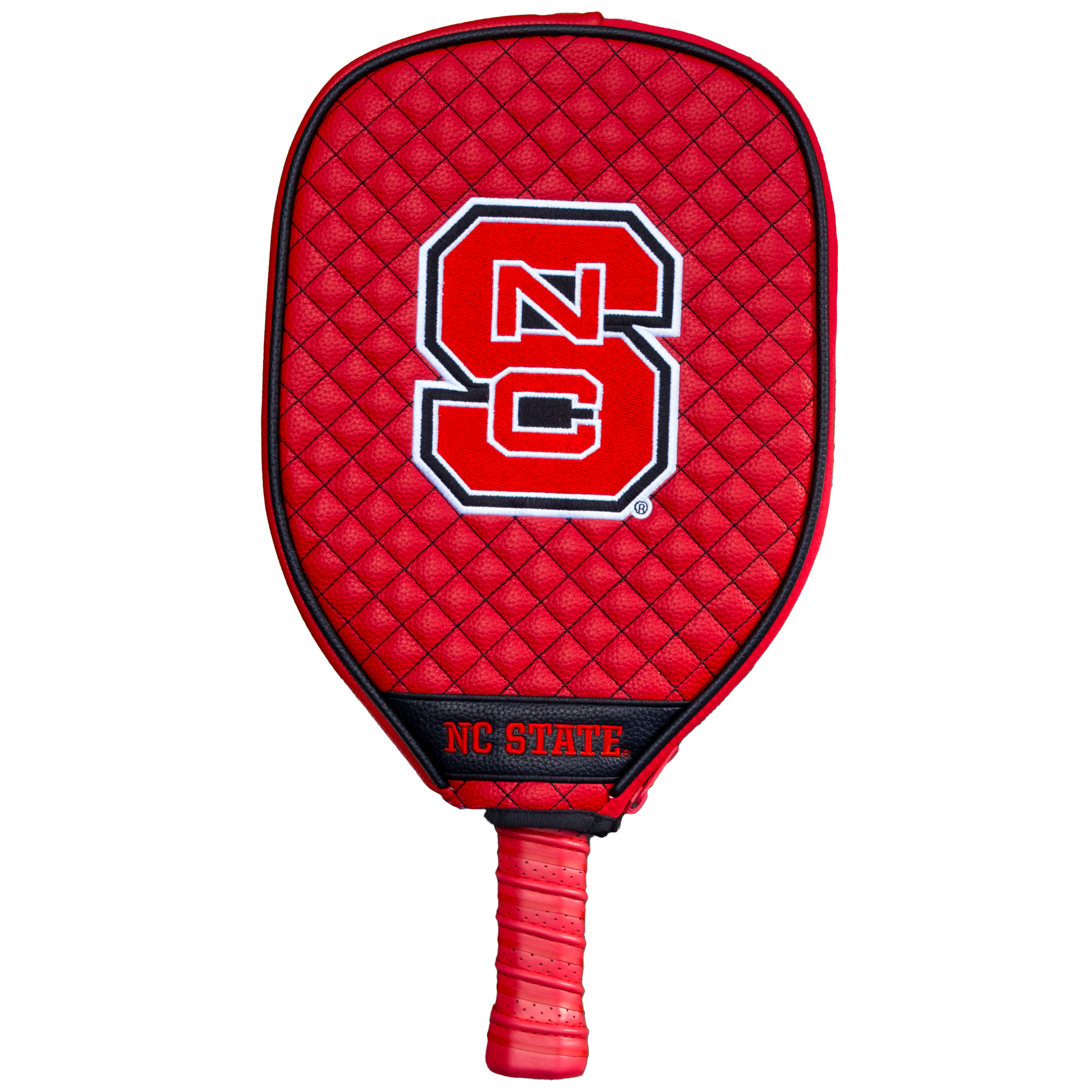 Nc State Wolfpack Quilted Pickleball Paddle Cover (Red)
