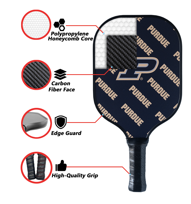 Purdue Boilermakers Pickleball Paddle