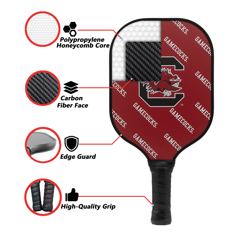 South Carolina Gamecocks Pickleball Paddle