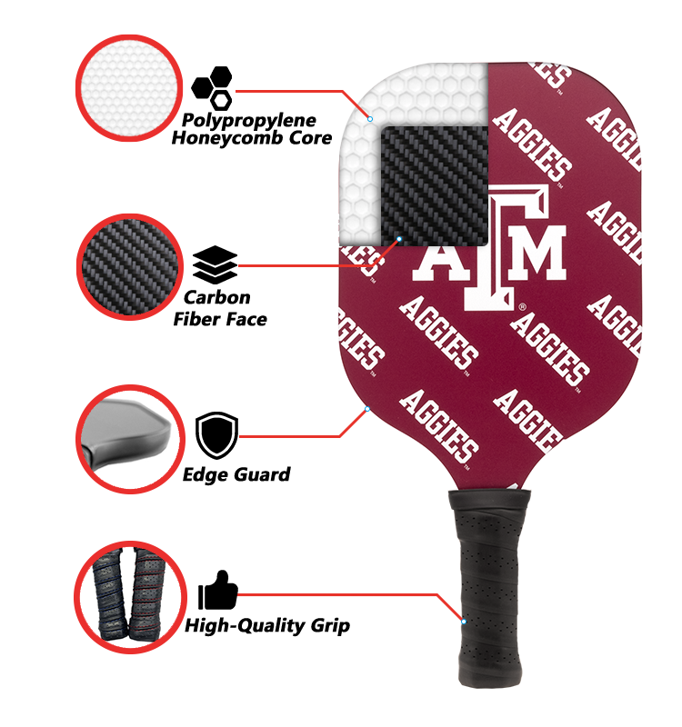 Texas A&M Aggies Pickleball Paddle
