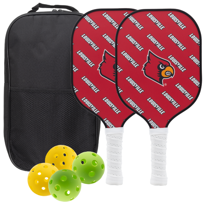Louisville Cardnials Pickleball Paddle Set