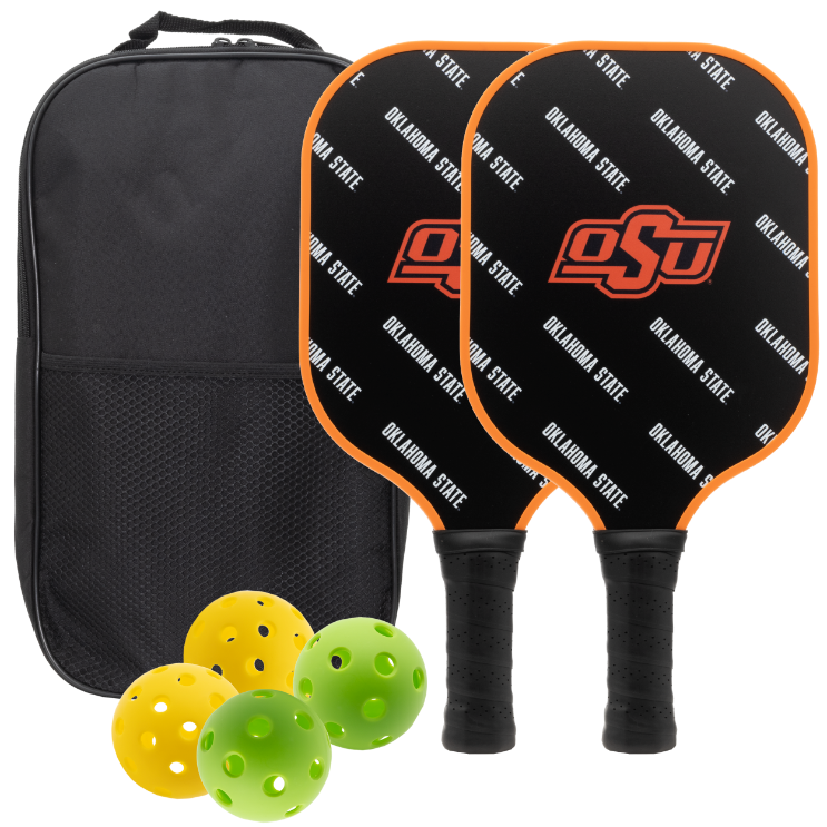 Oklahoma State Cowboys Pickleball Paddle Set