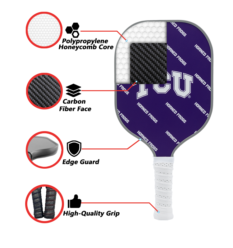 Tcu Horned Frogs Pickleball Paddle