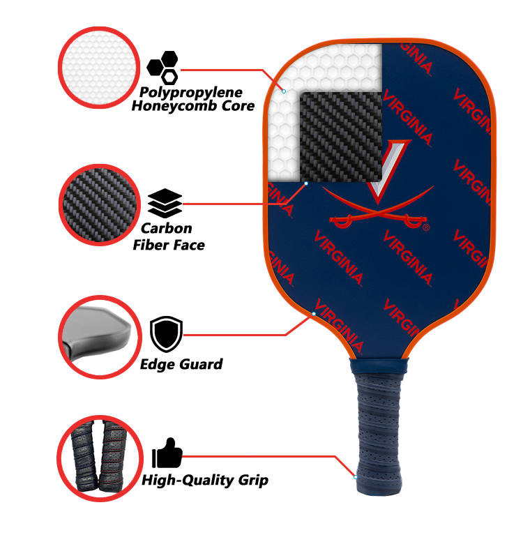 Virginia Cavaliers Pickleball Paddle