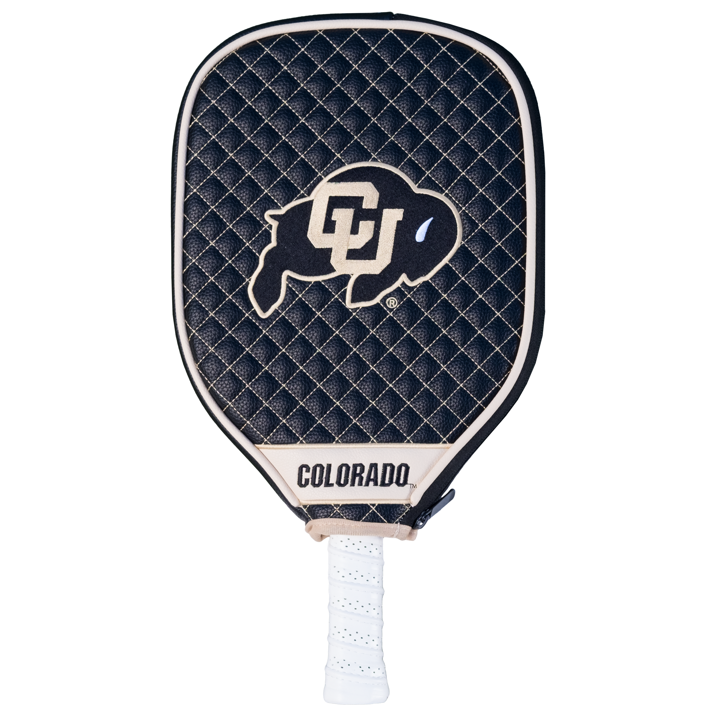 Colorado Buffaloes Quilted Pickleball Paddle Cover (Black)