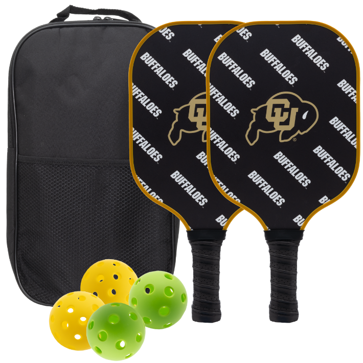 Colorado Buffaloes Pickleball Paddle Set