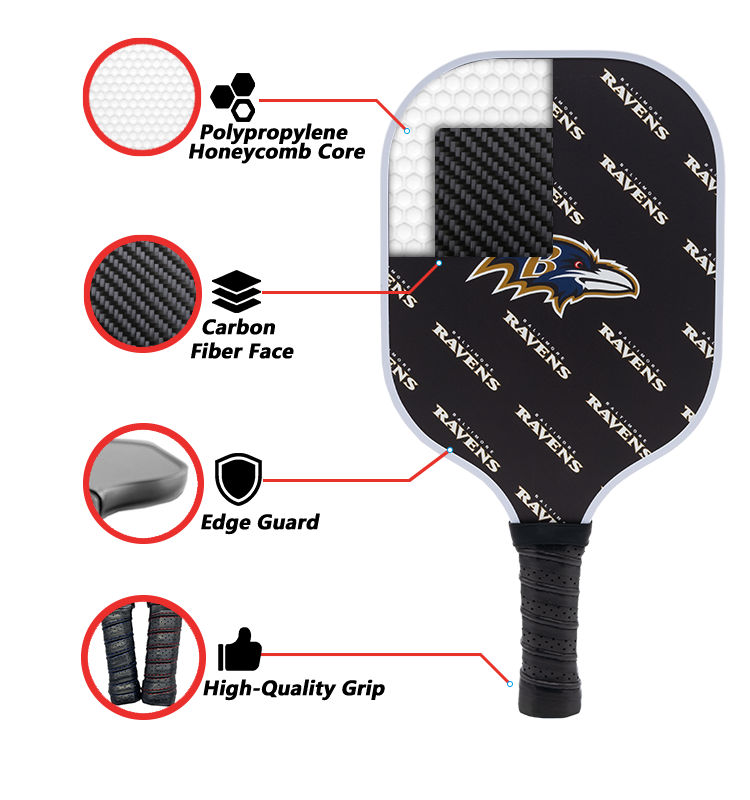 Baltimore Ravens Pickleball Paddle