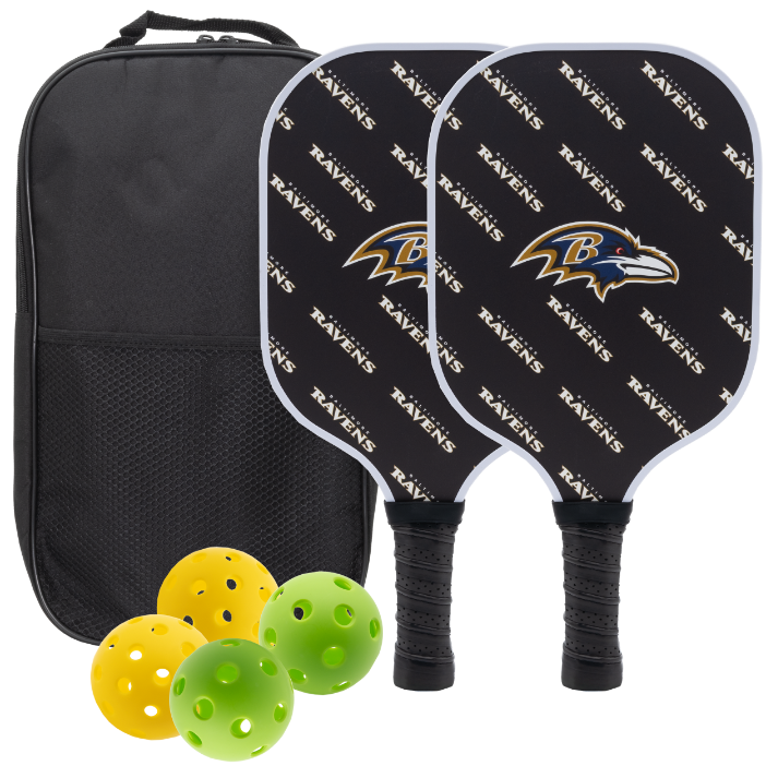 BALTIMORE RAVENS PICKLEBALL PADDLE SET