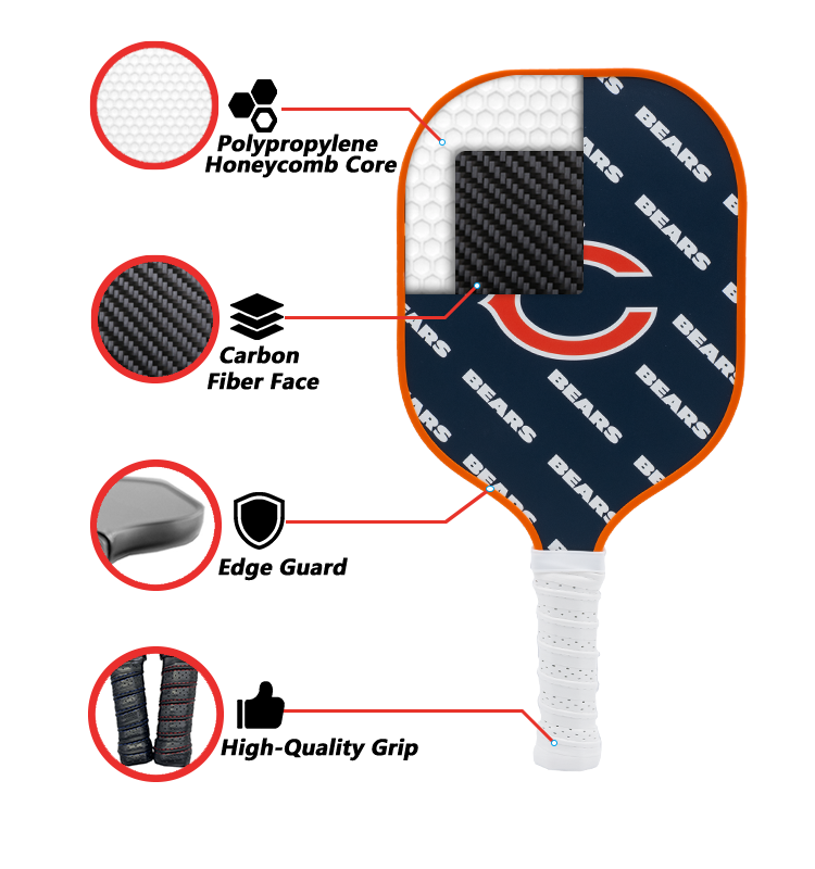 Chicago Bears Pickleball Paddle