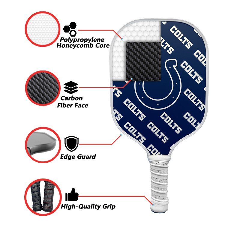 Indianapolis Colts Pickleball Paddle