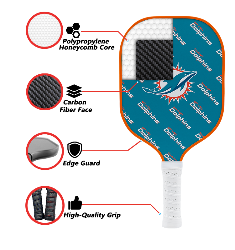 Miami Dolphins Pickleball Paddle