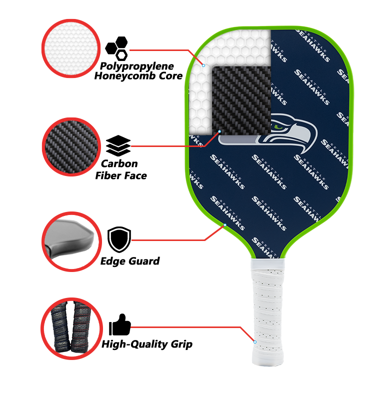 Seattle Seahawks Pickleball Paddle