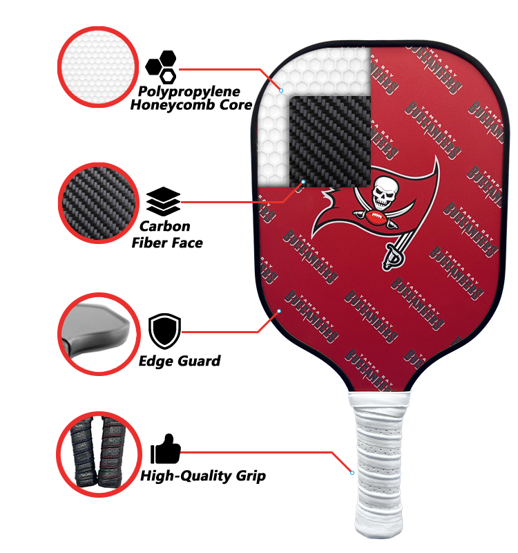 Tampa Bay Buccaneers Pickleball Paddle