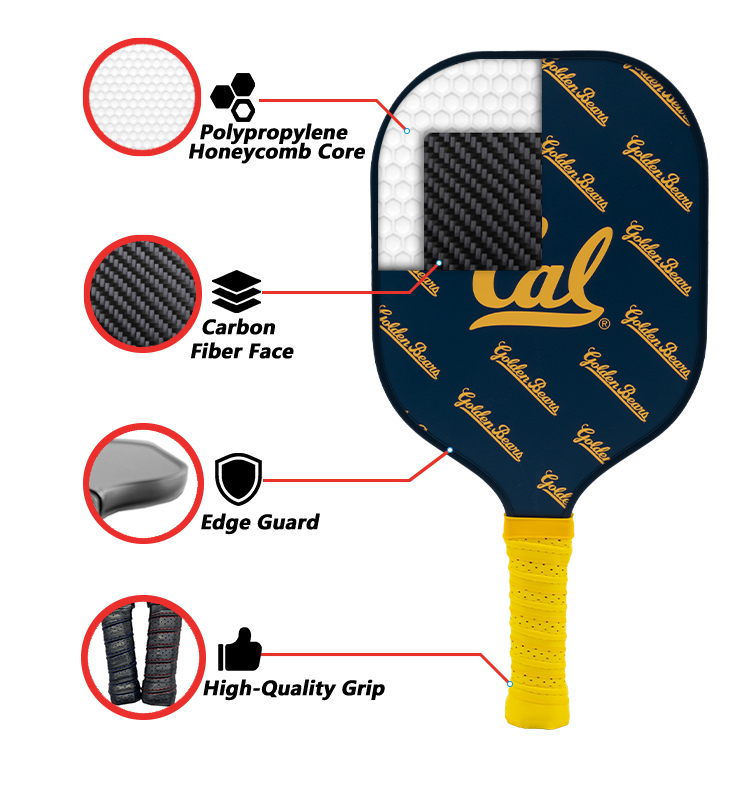 California Golden Bears Pickleball Paddle