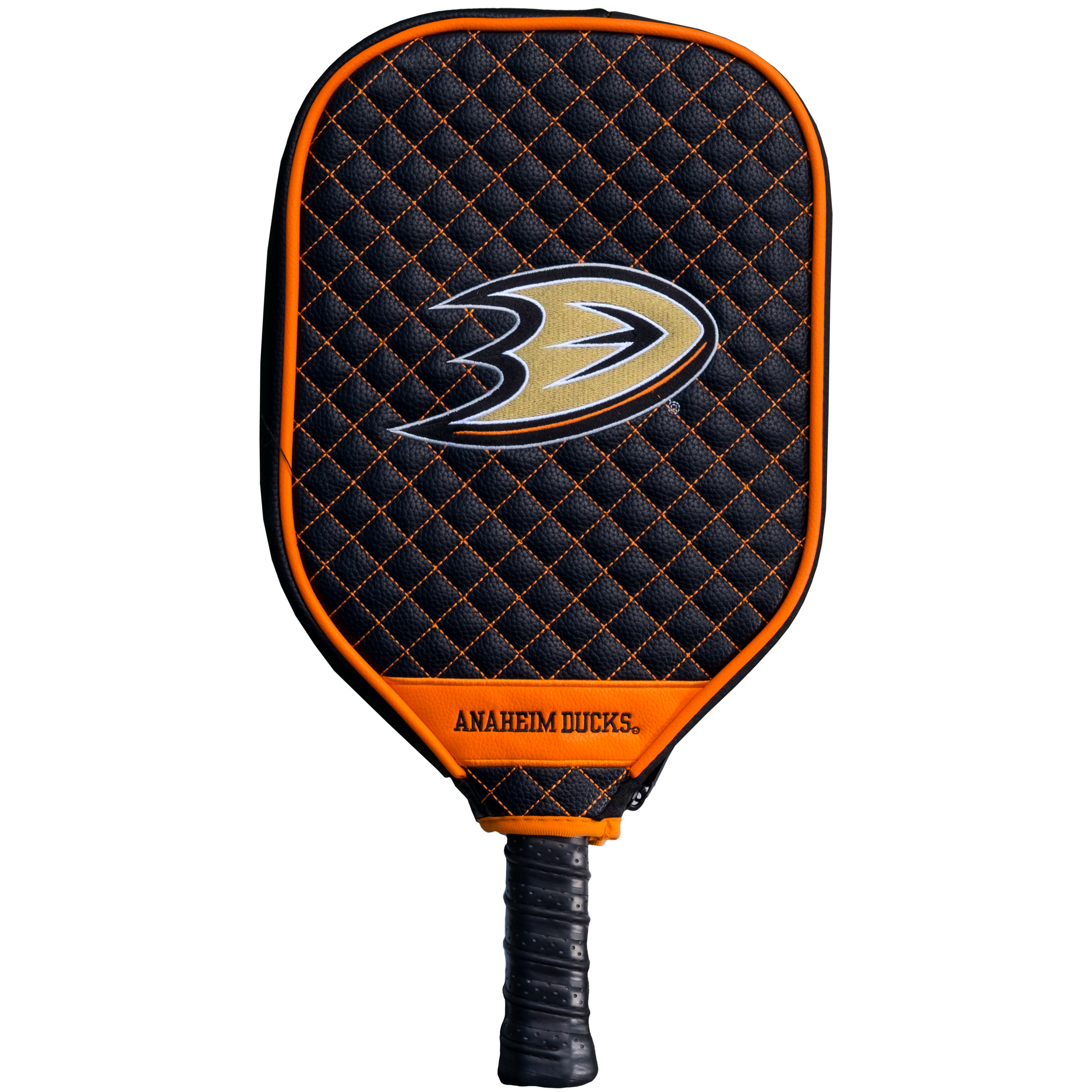 Anaheim Ducks Quilted Pickleball Paddle Cover (Black)