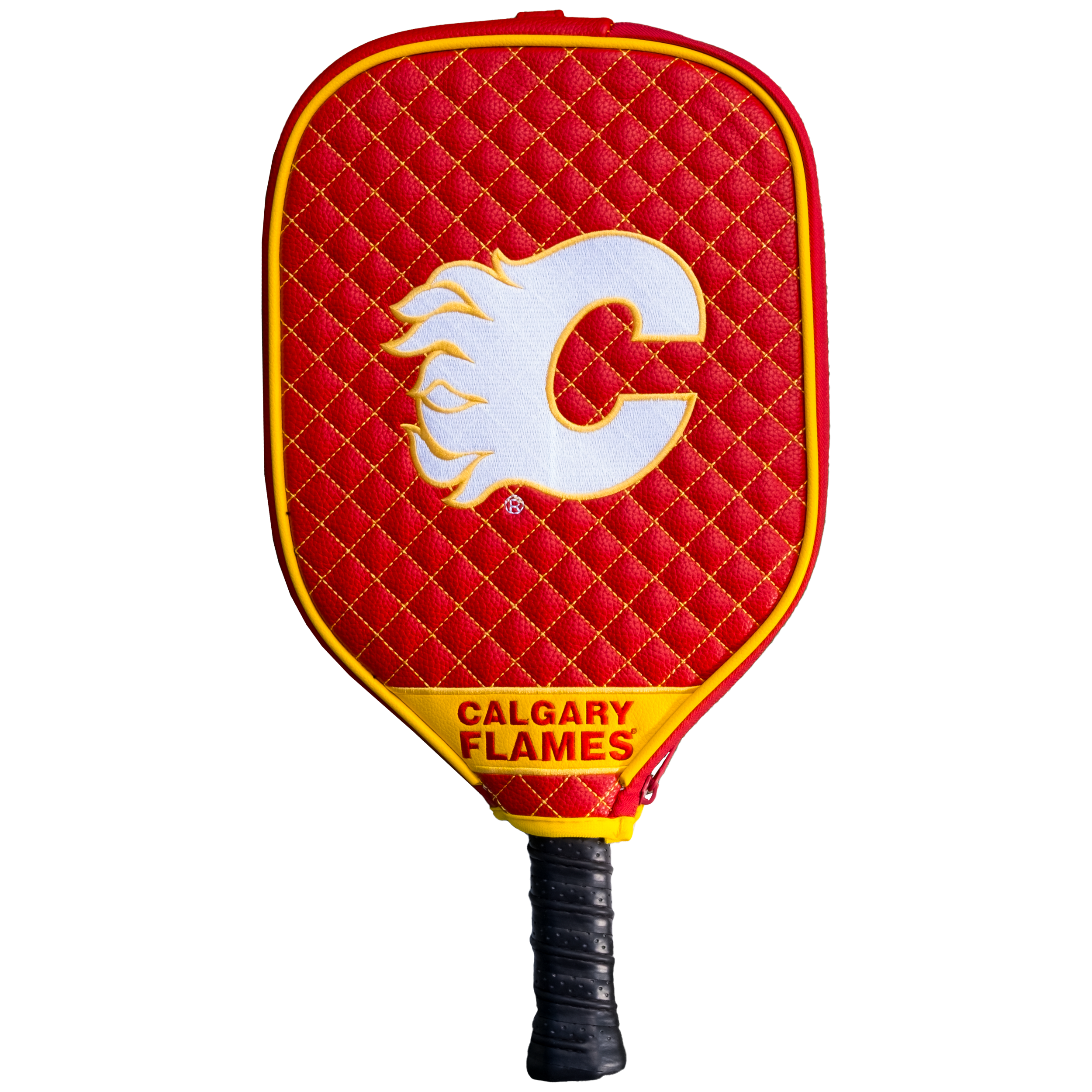 Calgary Flames Quilted Pickleball Paddle Cover (Red)