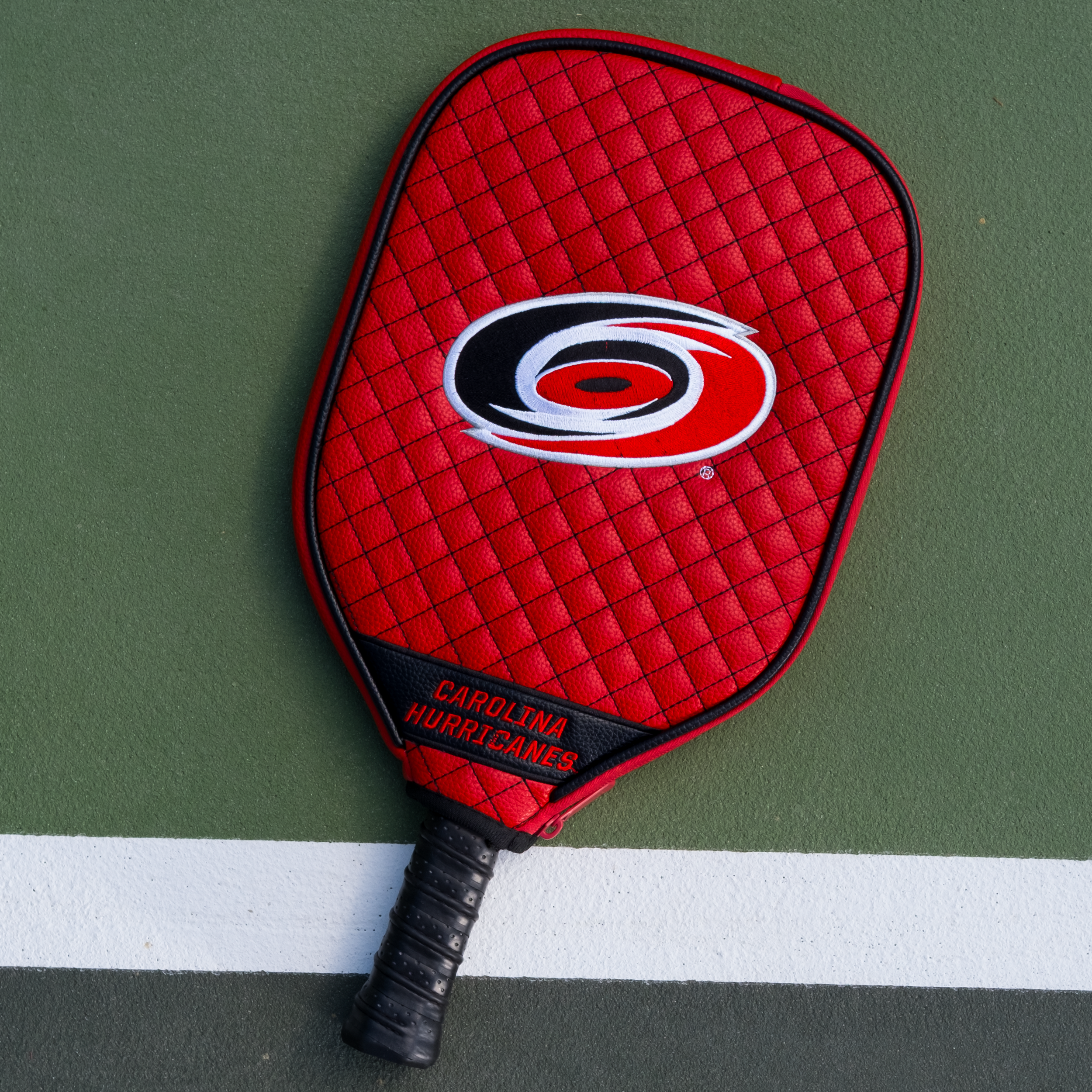 Carolina Hurricanes Quilted Pickleball Paddle Cover (Red)