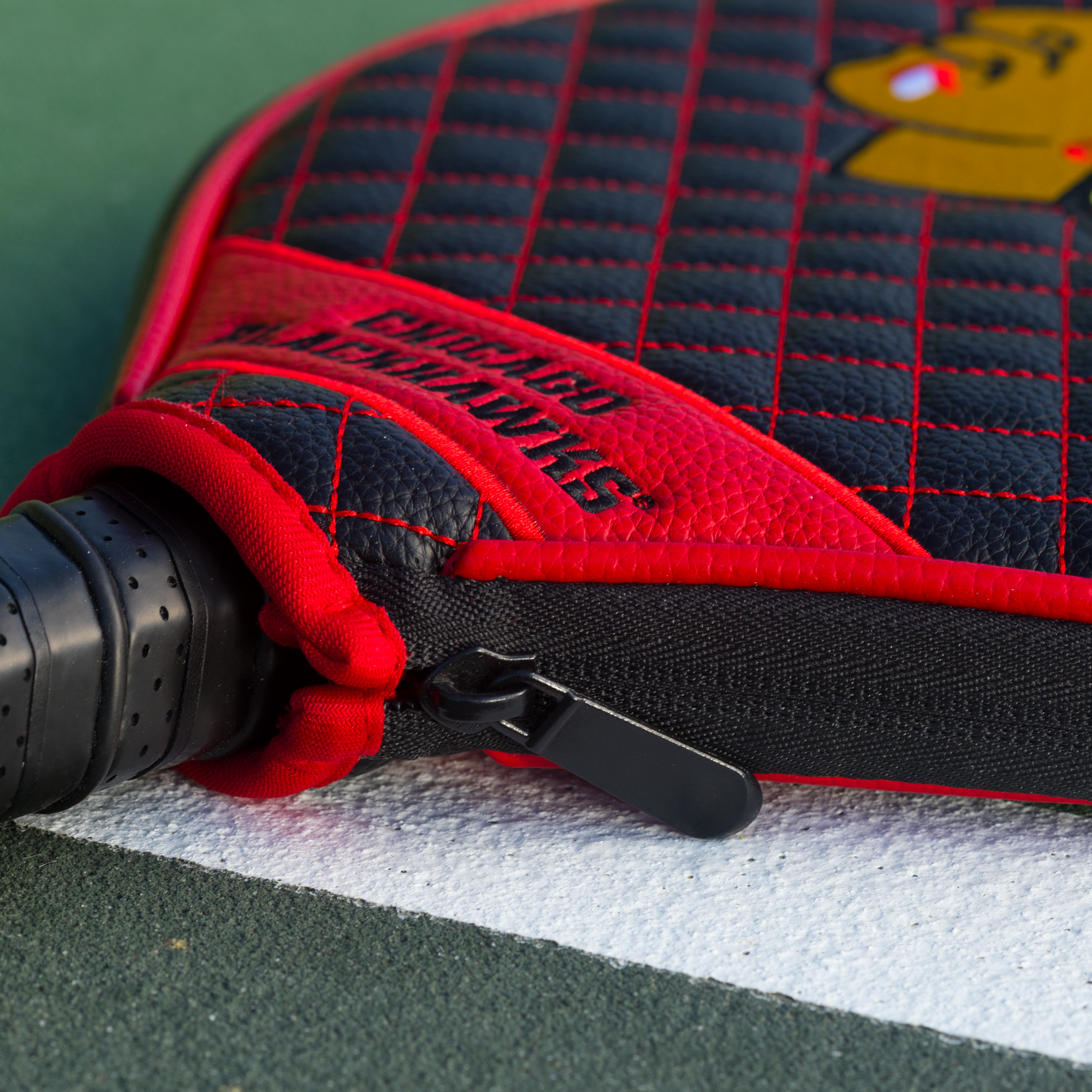 Chicago Blackhawks Quilted Pickleball Paddle Cover (Black)