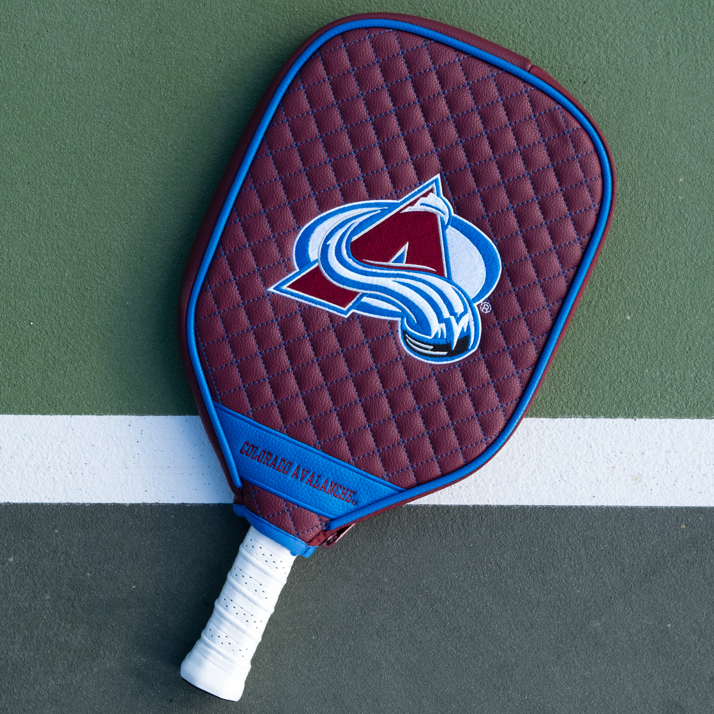 Colorado Avalanche Quilted Pickleball Paddle Cover (Maroon)