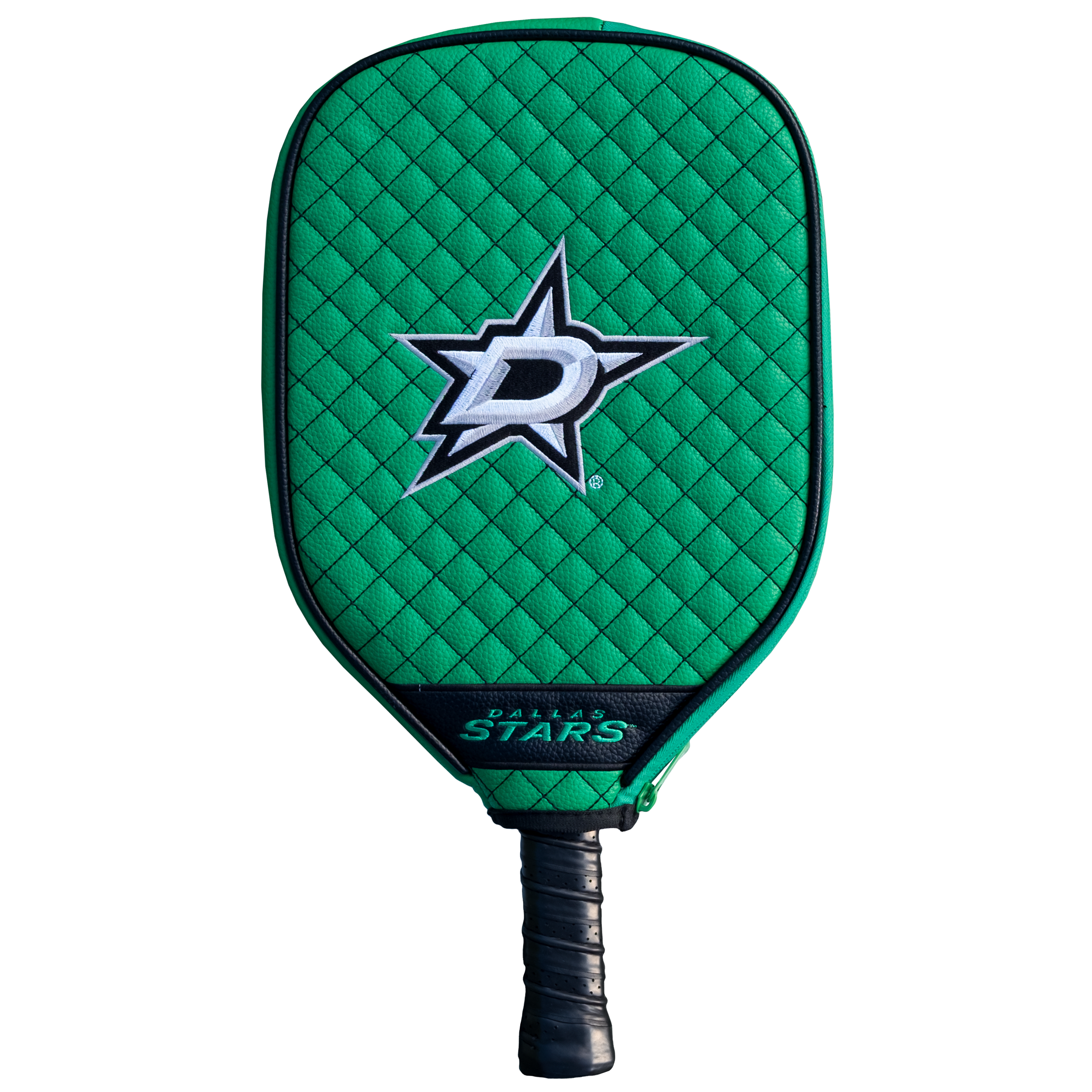 Dallas Stars Quilted Pickleball Paddle Cover (Dark Green)