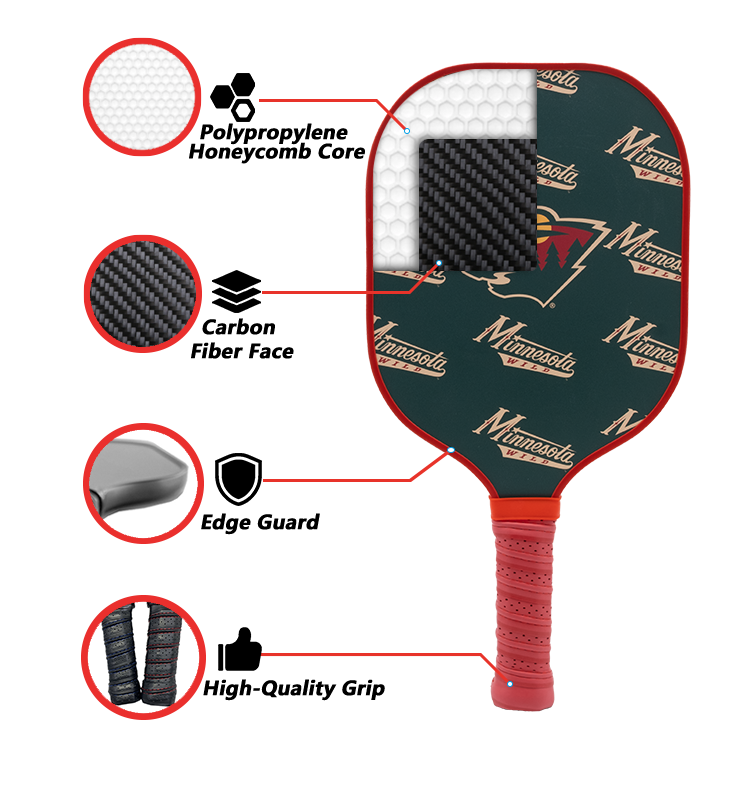 Minnesota Wild Pickleball Paddle