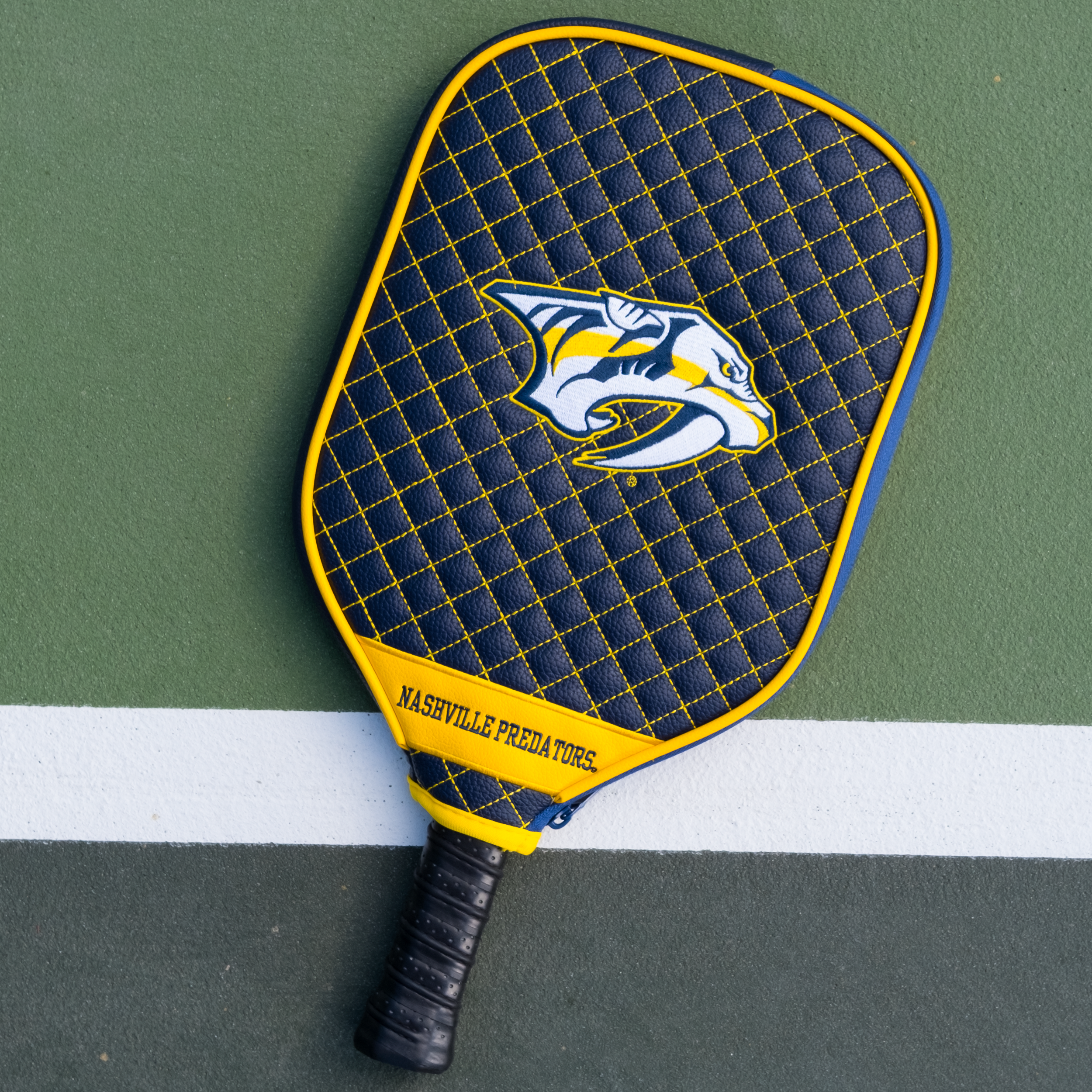 Nashville Predators Quilted Pickleball Paddle Cover (Navy)