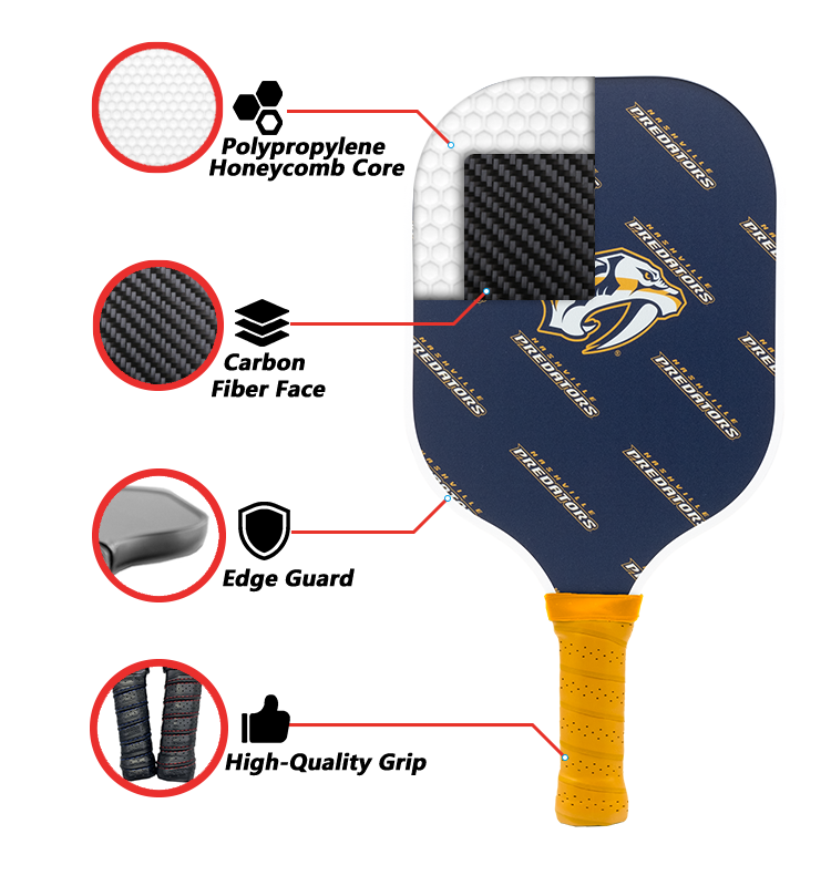 Nashville Predators Pickleball Paddle