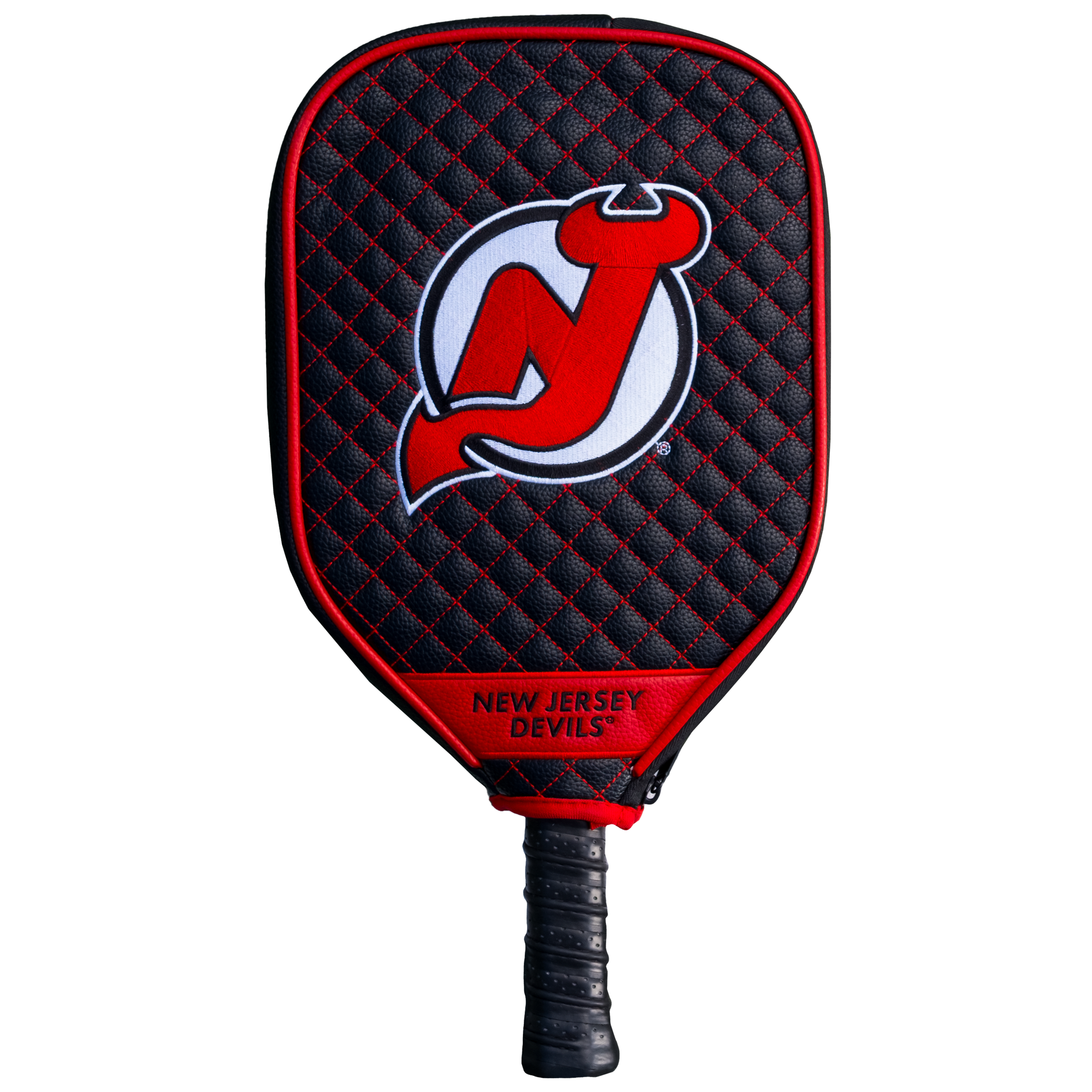 New Jersey Devils Quilted Pickleball Paddle Cover (Black)