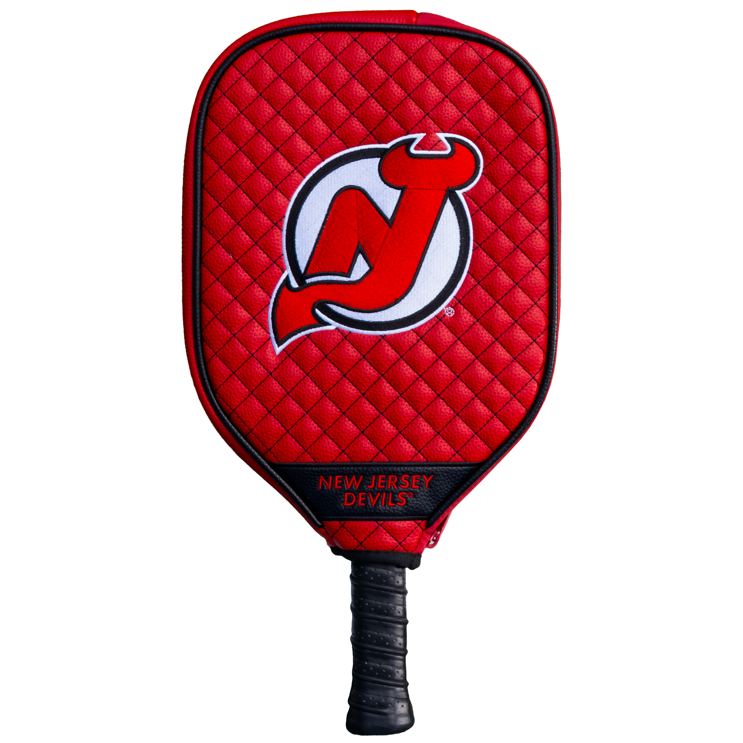 New Jersey Devils Quilted Pickleball Paddle Cover (Red)