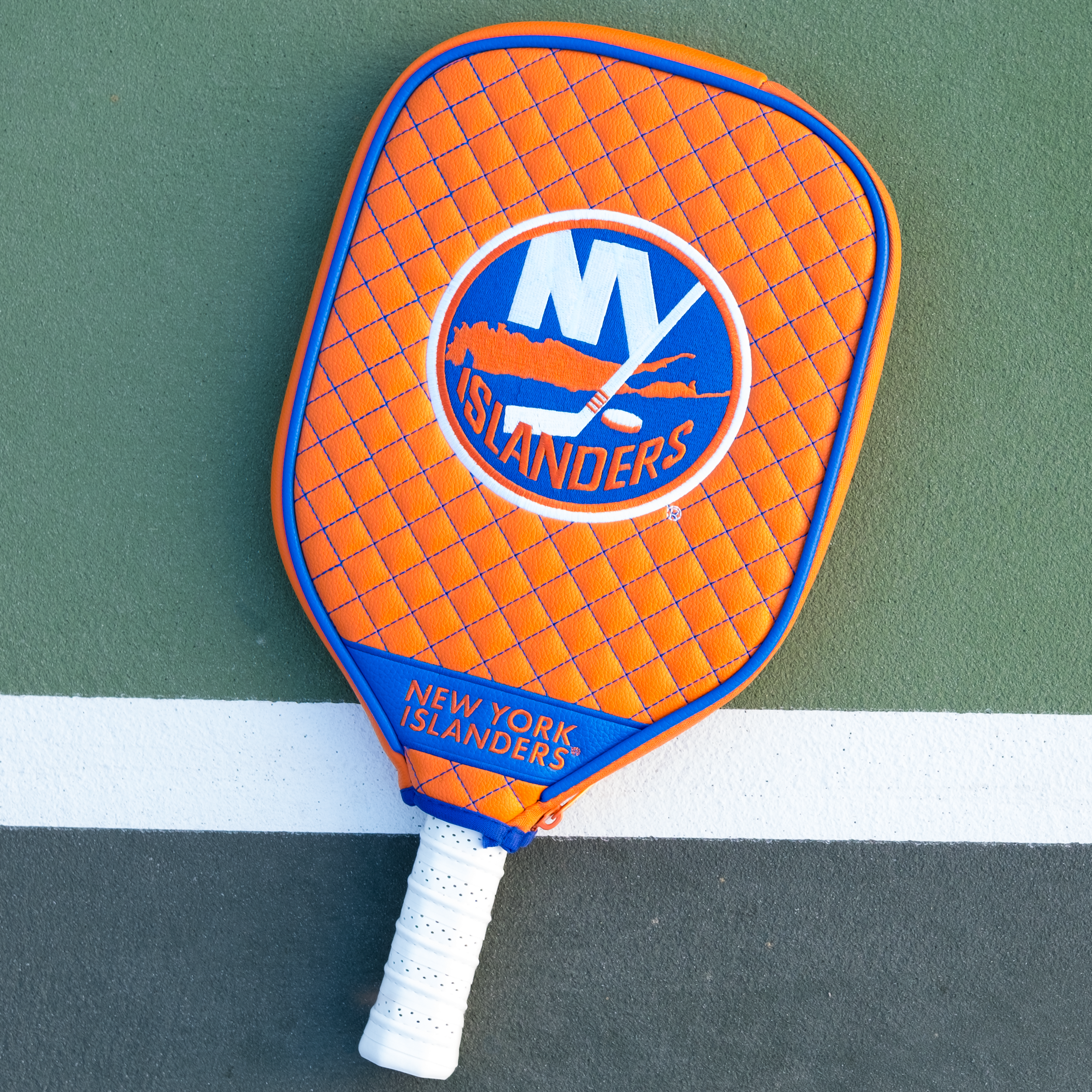 New York Islanders Quilted Pickleball Paddle Cover (Orange)