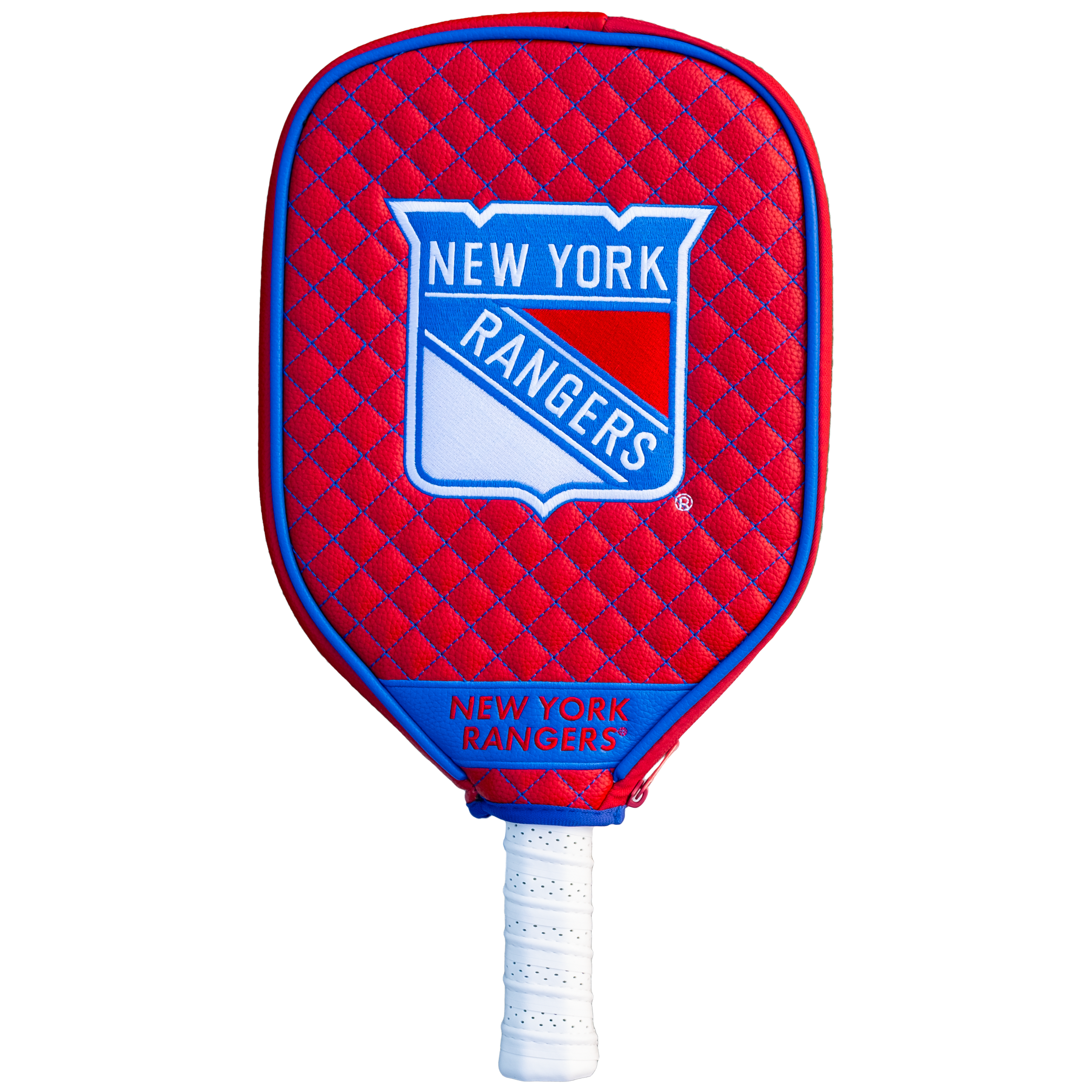 New York Rangers Quilted Pickleball Paddle Cover (Red)