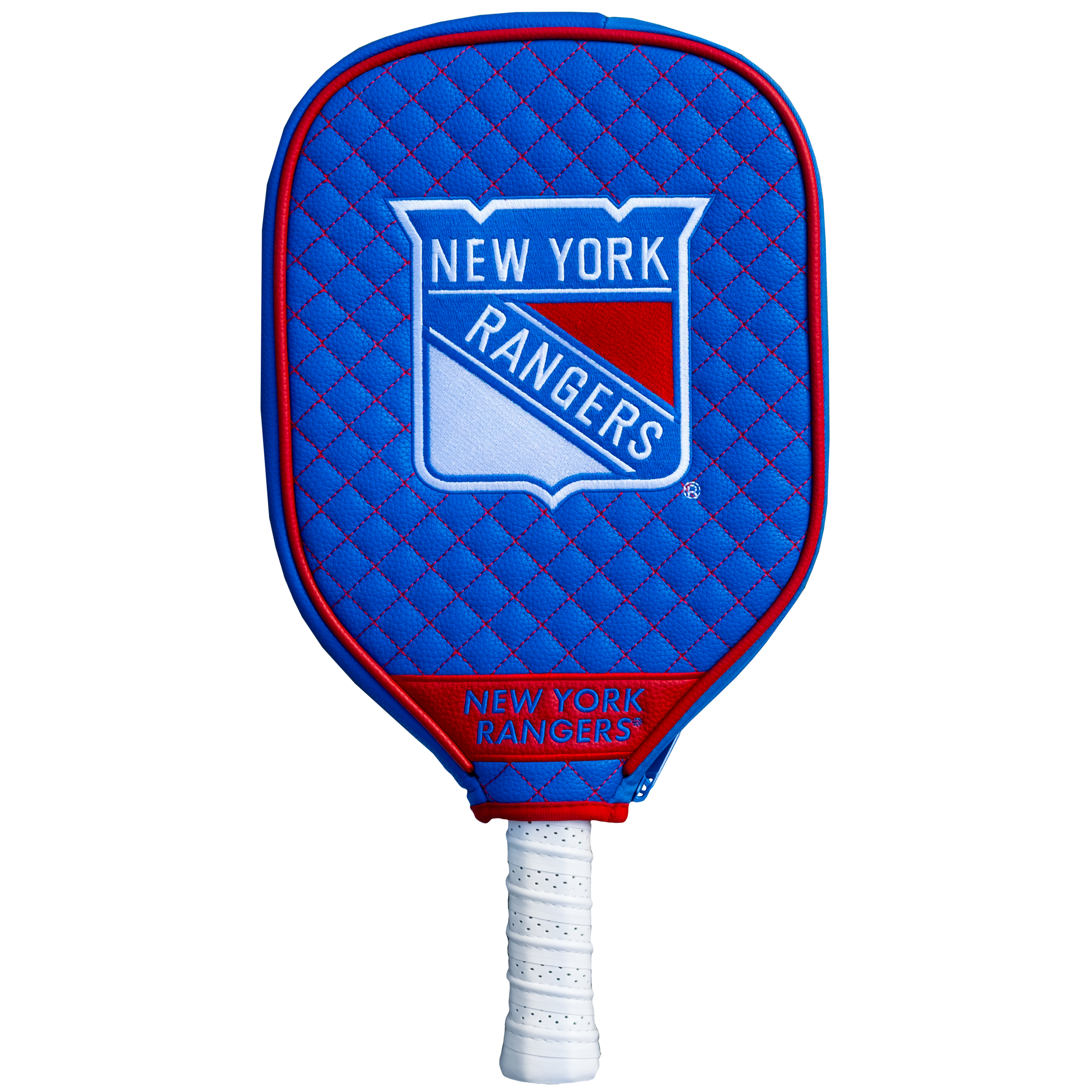 New York Rangers Quilted Pickleball Paddle Cover (Royal)