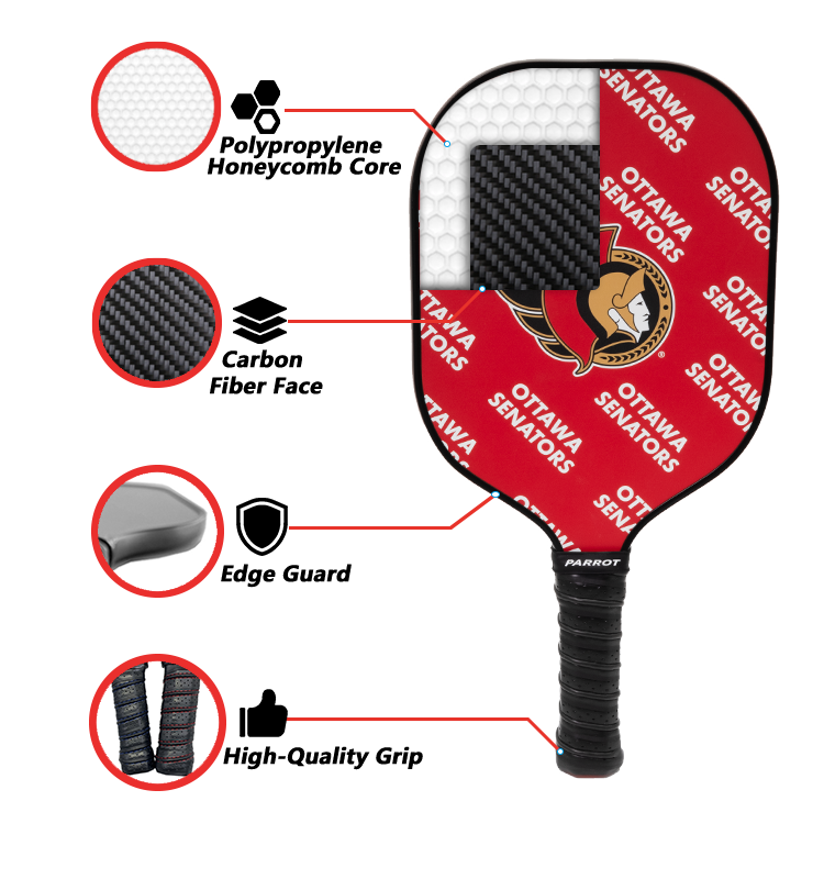 Ottawa Senators Pickleball Paddle