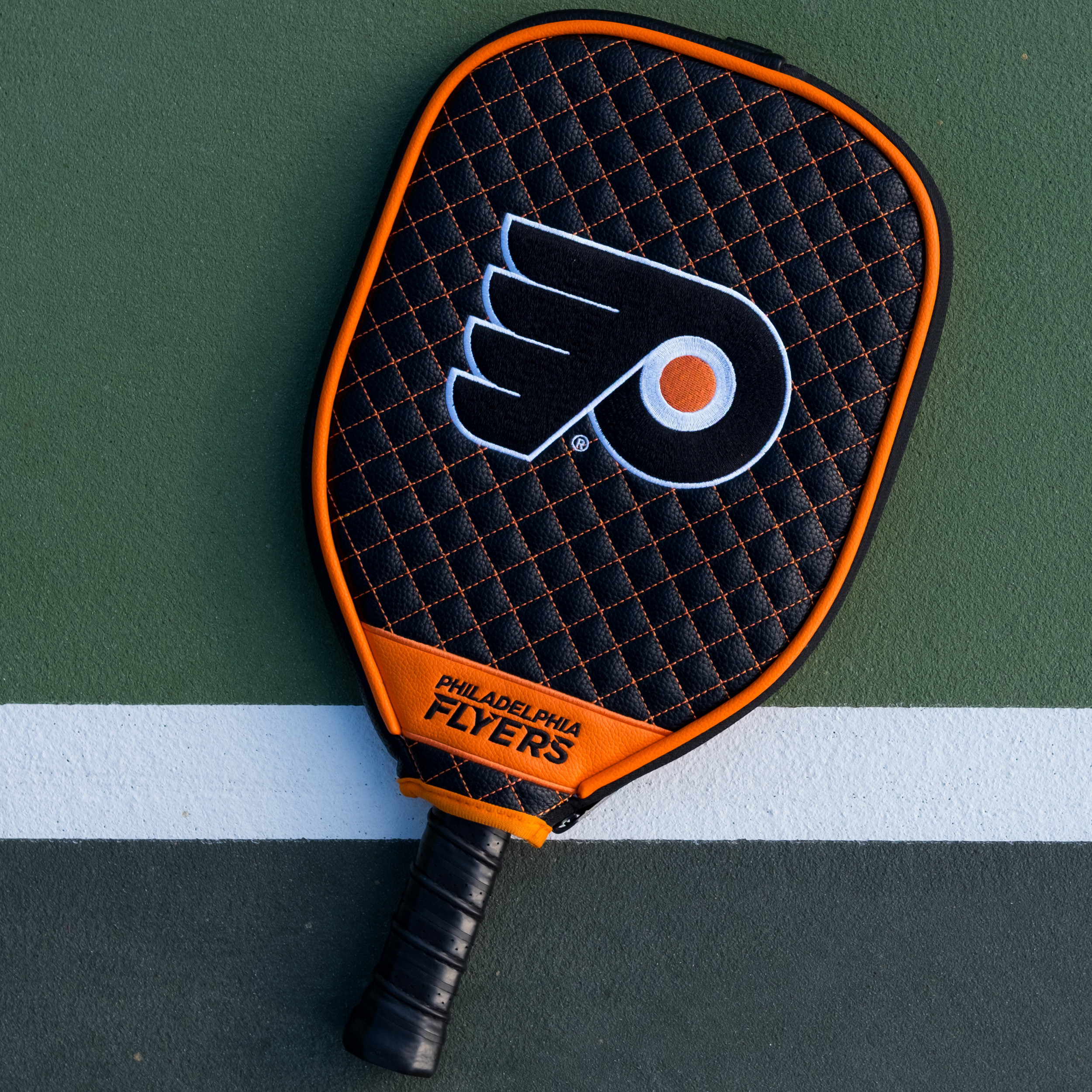 Philadelphia Flyers Quilted Pickleball Paddle Cover (Black)