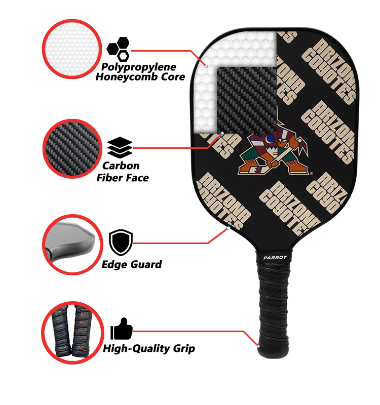 Arizona Coyotes Pickleball Paddle