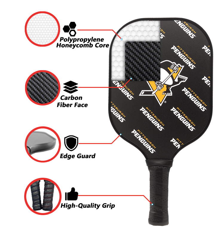 Pittsburgh Penguins Pickleball Paddle