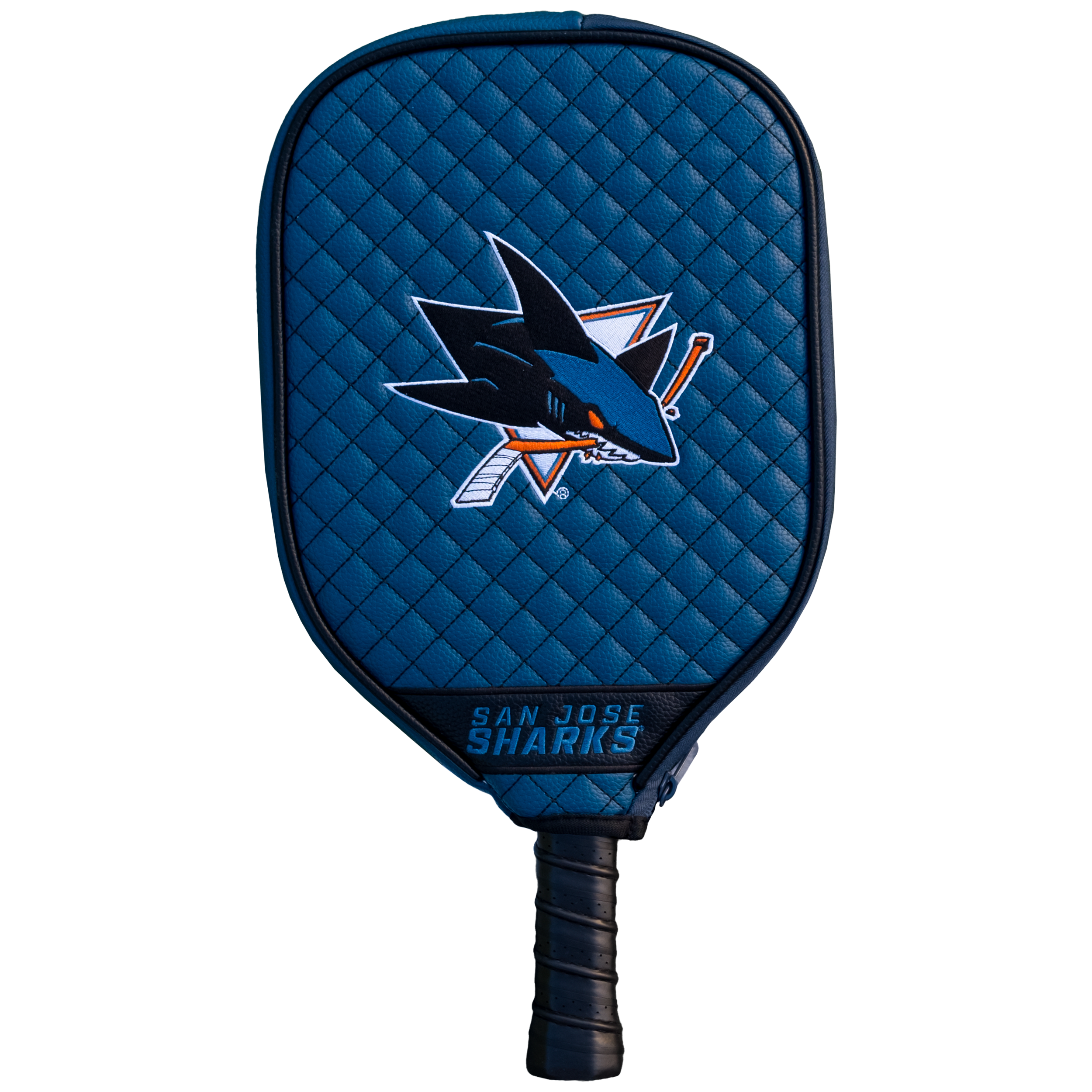 San Jose Sharks Quilted Pickleball Paddle Cover (Teal)