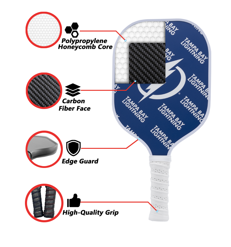 Tampa Bay Lightning Pickleball Paddle